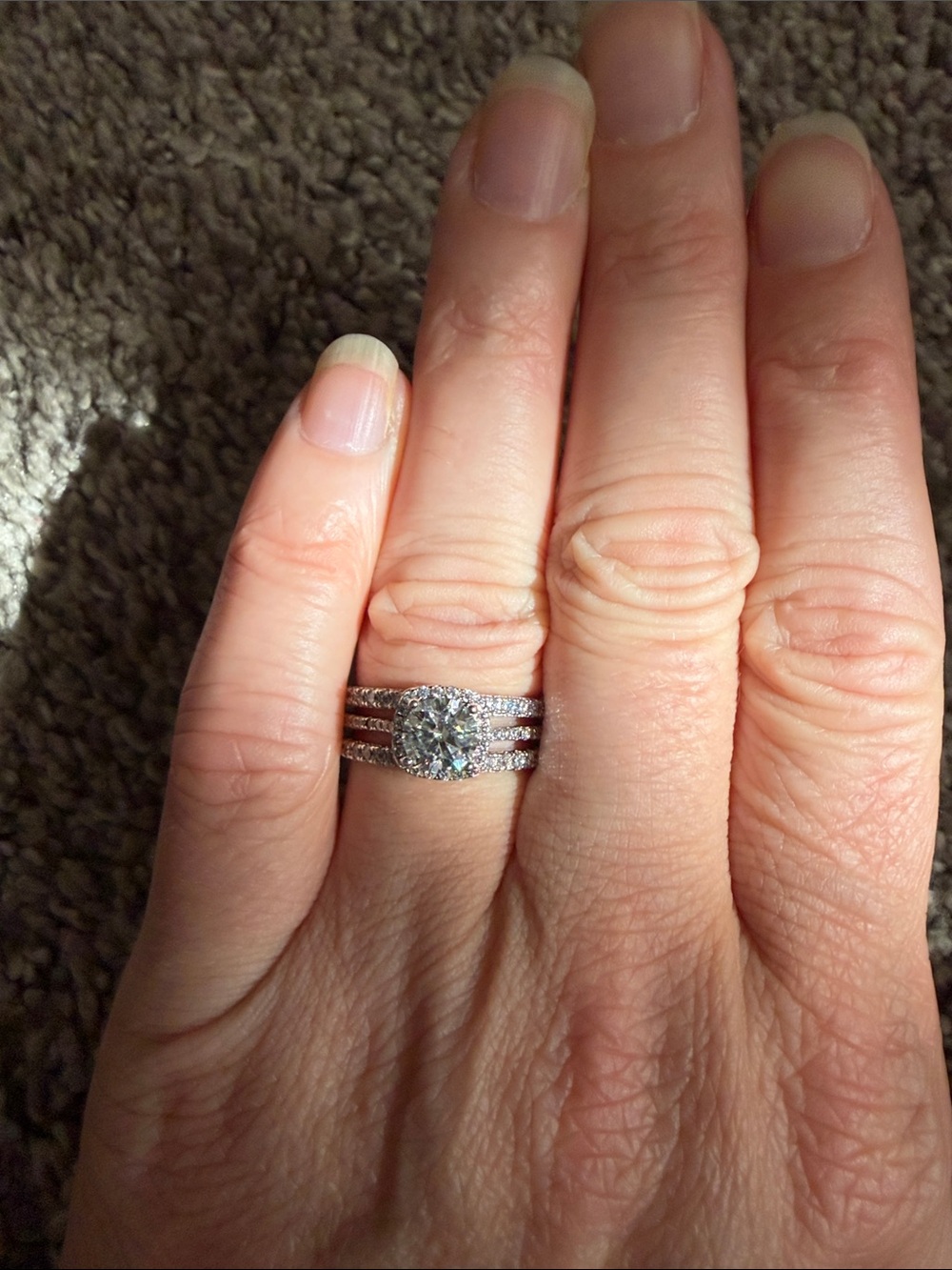Size 8 moissanite
